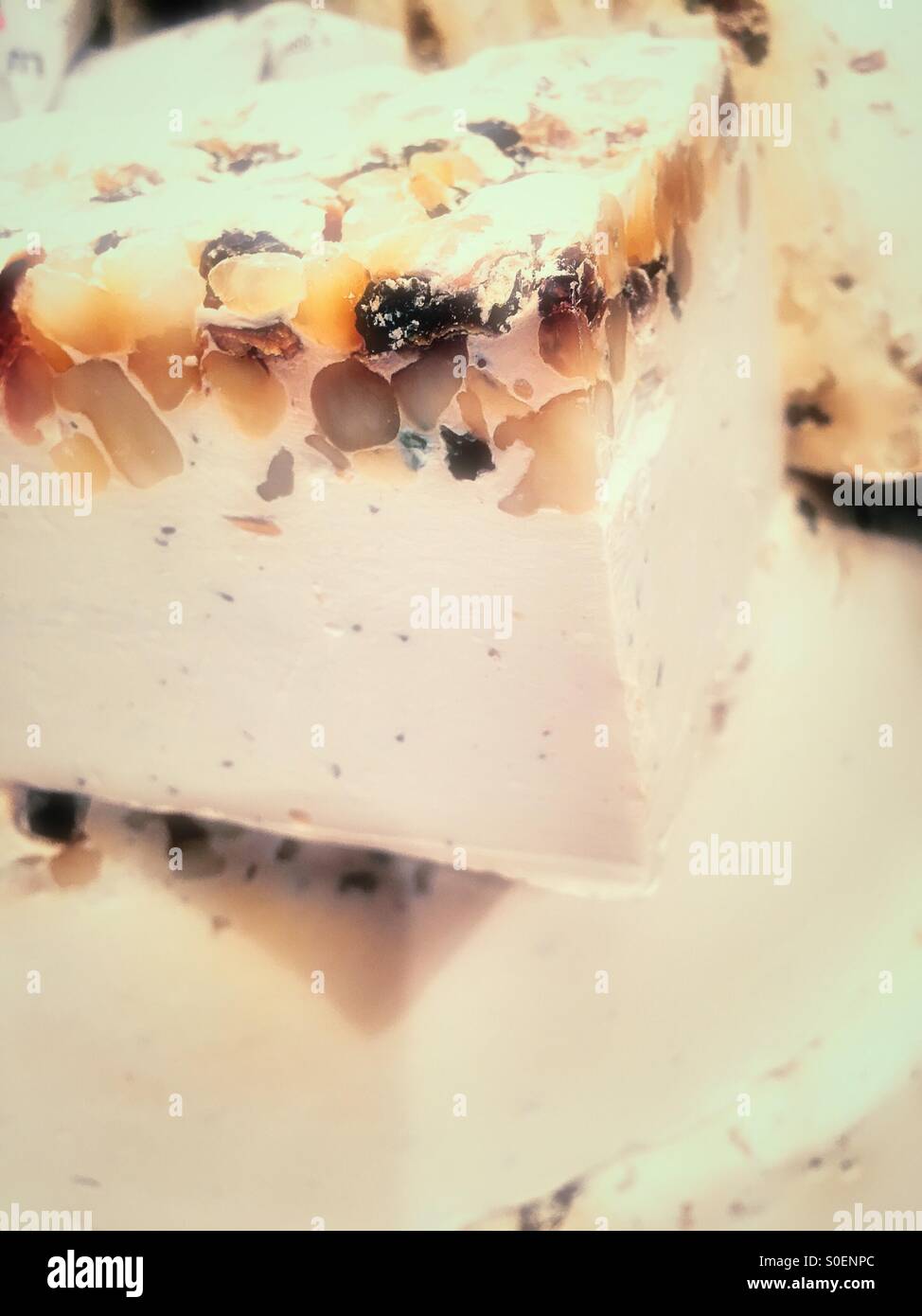 Slab of scented textured soap - Smartphone Captured Stock Image