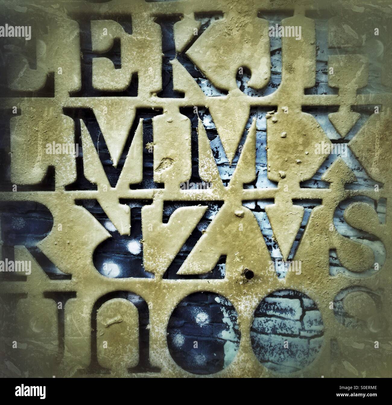 Letters - Smartphone Captured Stock Image