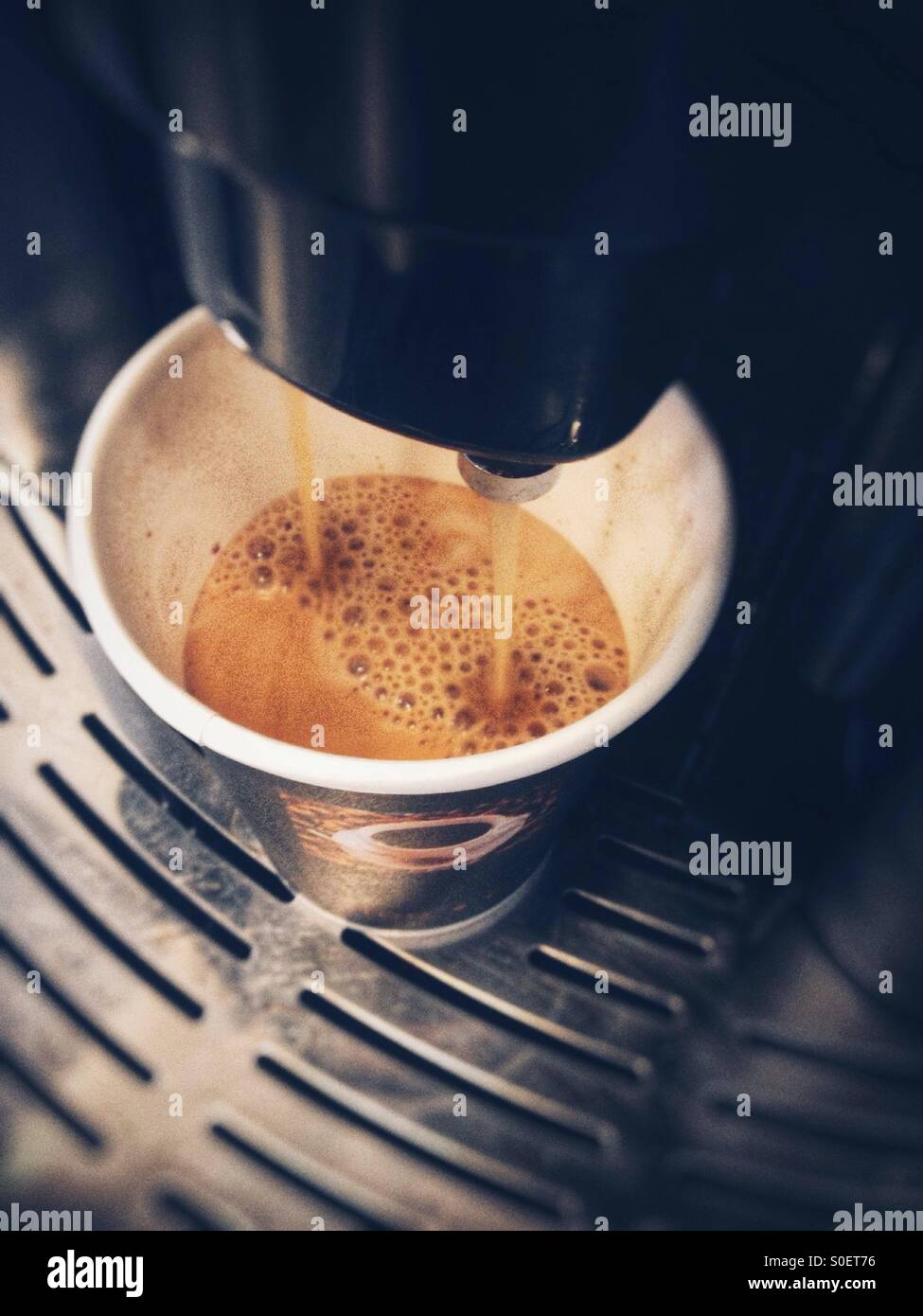 Fresh coffee - Smartphone Captured Stock Image