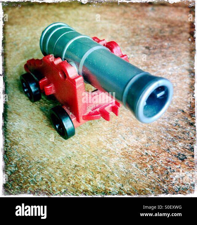 Toy cannon - Smartphone Captured Stock Image