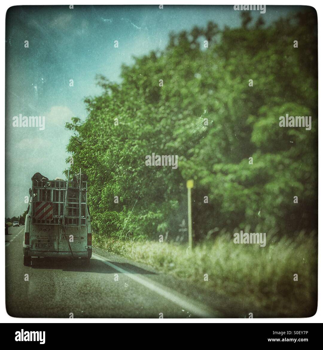 Camper life - Smartphone Captured Stock Image