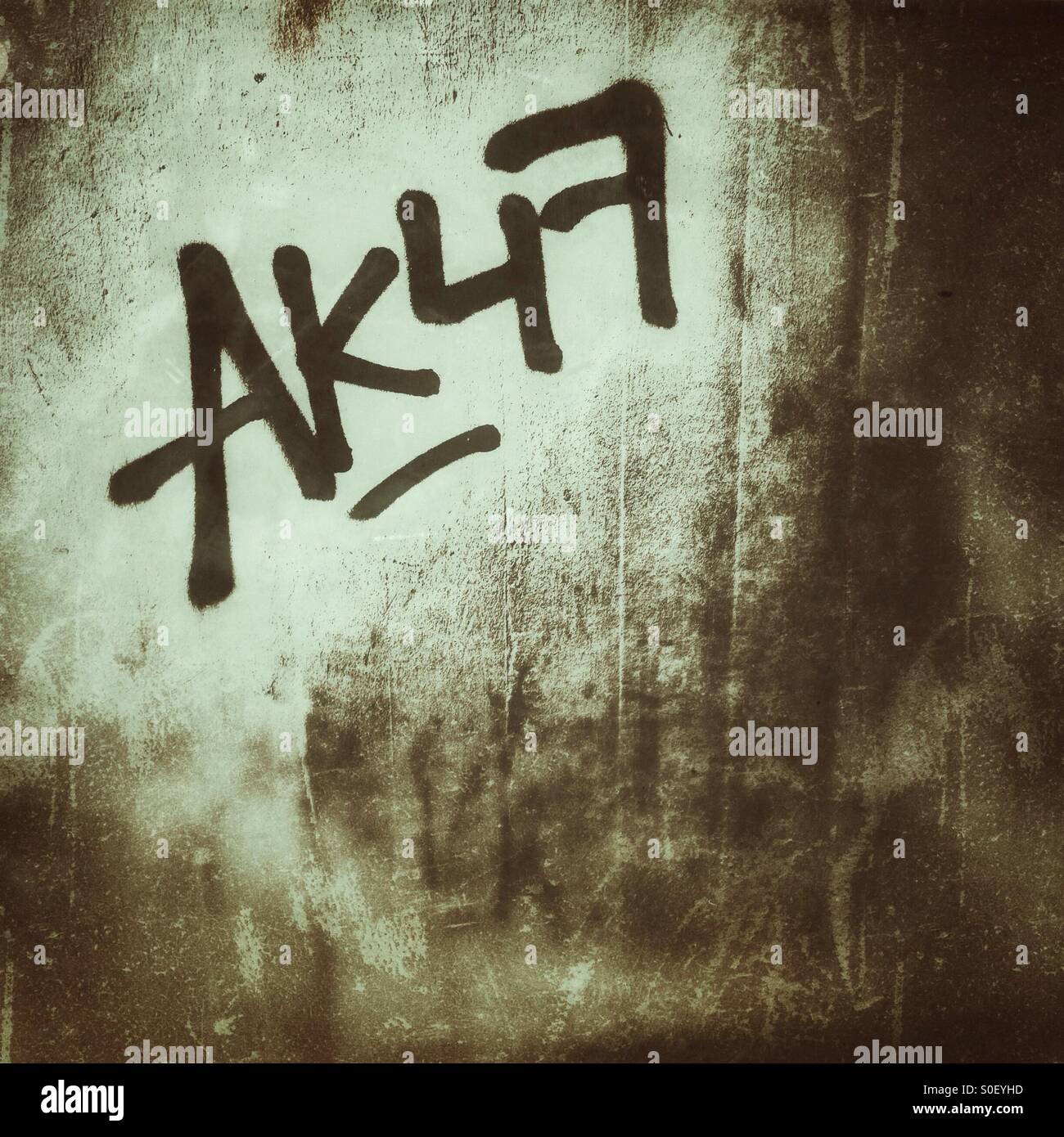 Ak47 - Smartphone Captured Stock Image