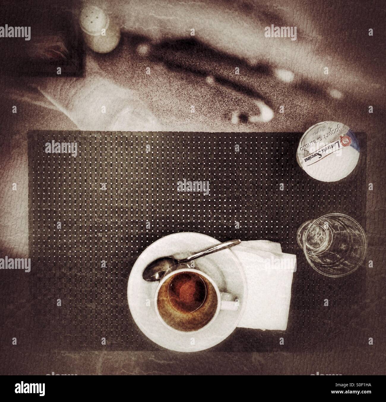 Breakfast done - Smartphone Captured Stock Image