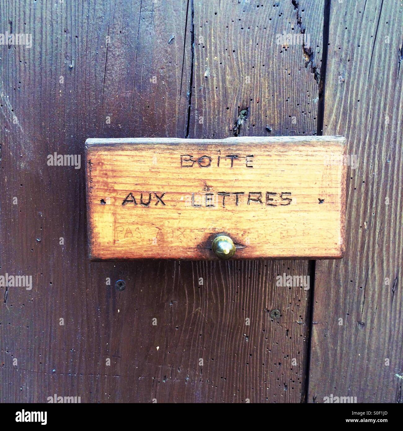 Letter box in France Stock Photo Alamy