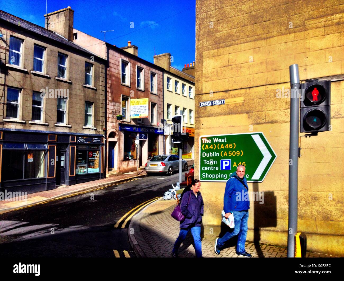 Enniskillen Fermanagh Northern Ireland - Smartphone Captured Stock Image