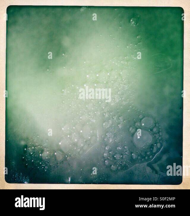 Foam in the shower After showering - Smartphone Captured Stock Image