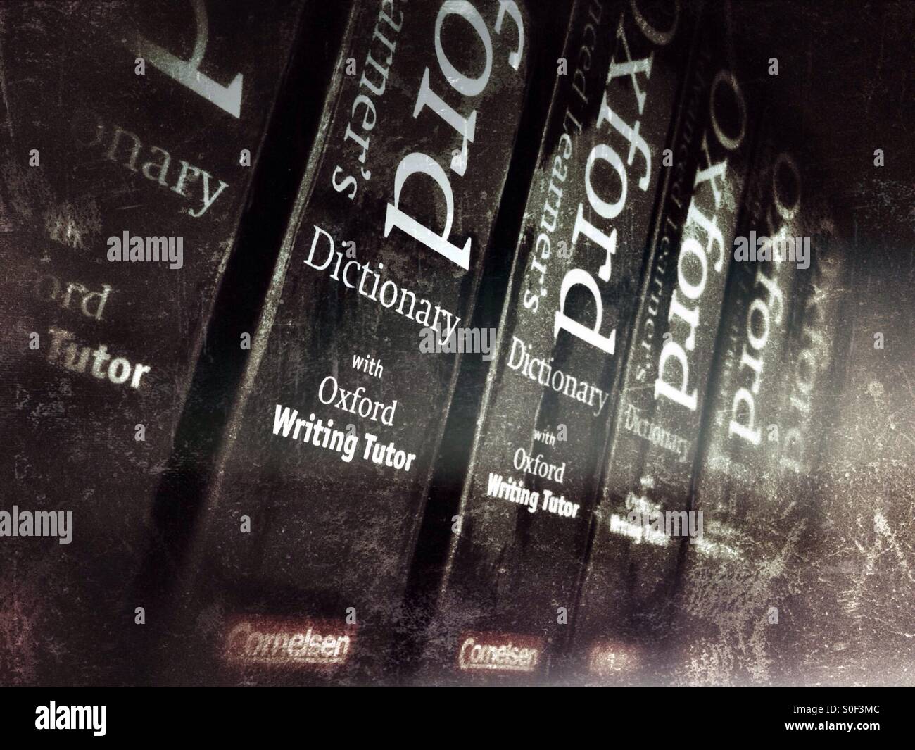 Oxford learner's Dictionaries on a shelf in a School Library in Germany