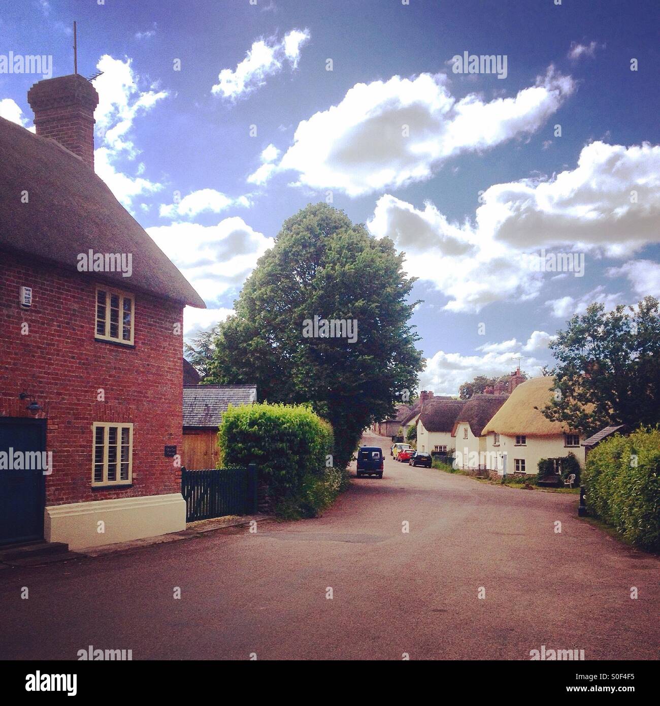 English West Country village Stock Photo