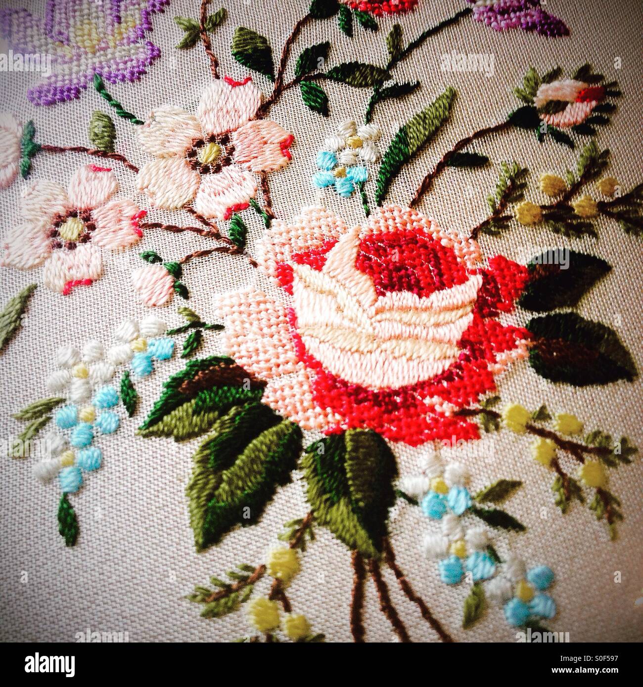 Petit point embroidery hi-res stock photography and images - Alamy