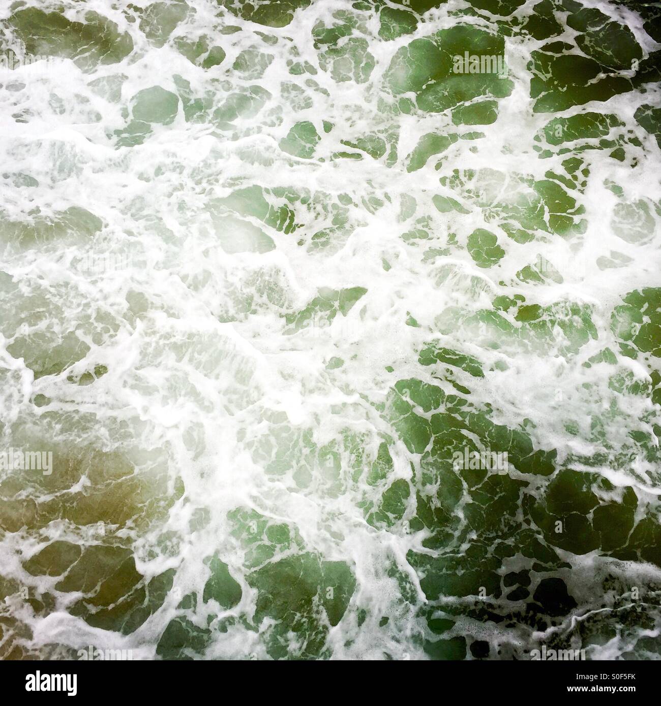 Looking down at the ocean. - Smartphone Captured Stock Image