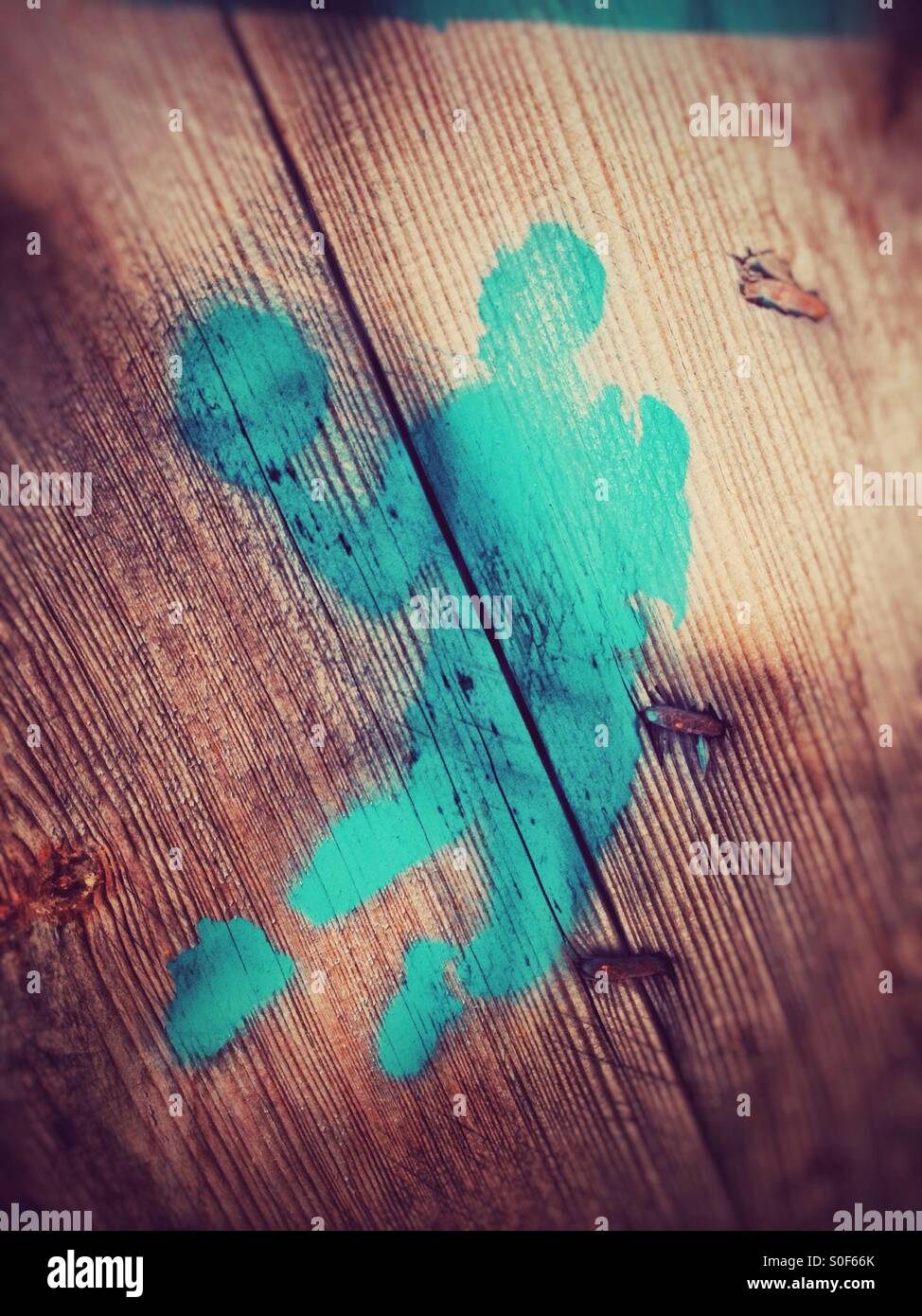 Basketball Player Stencil Graffiti - Smartphone Captured Stock Image