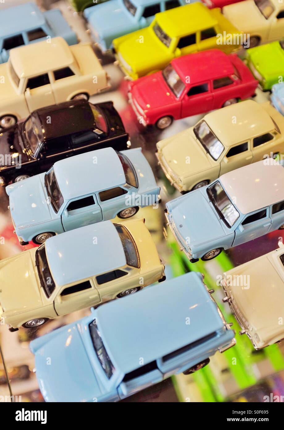 Toy car selection Stock Photo