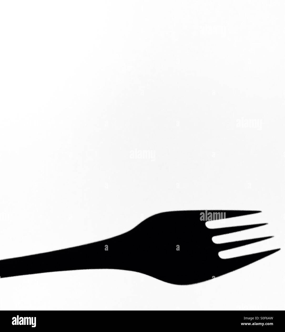 A fork on white background Stock Photo