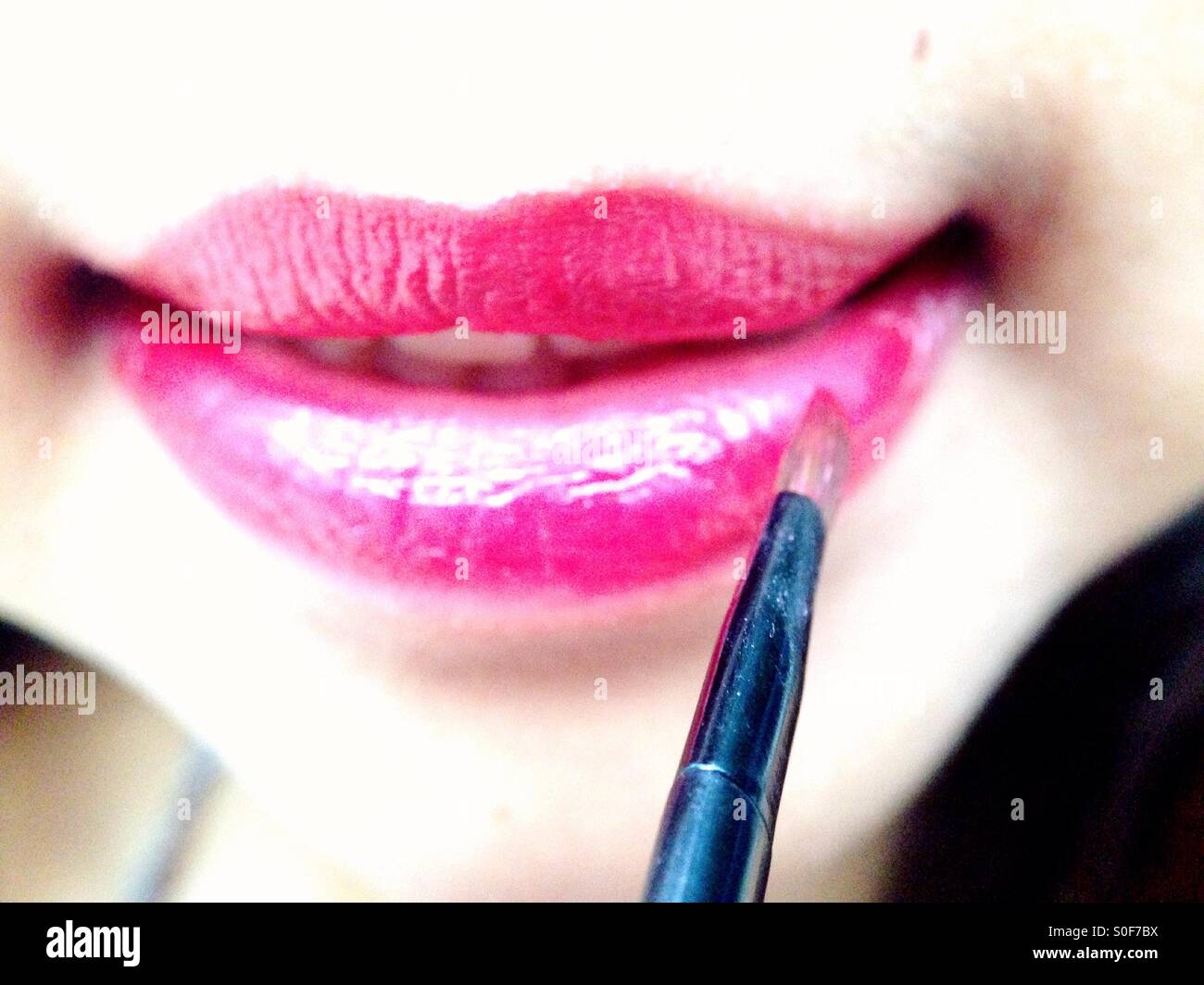 Woman close up lips hi-res stock photography and images - Alamy