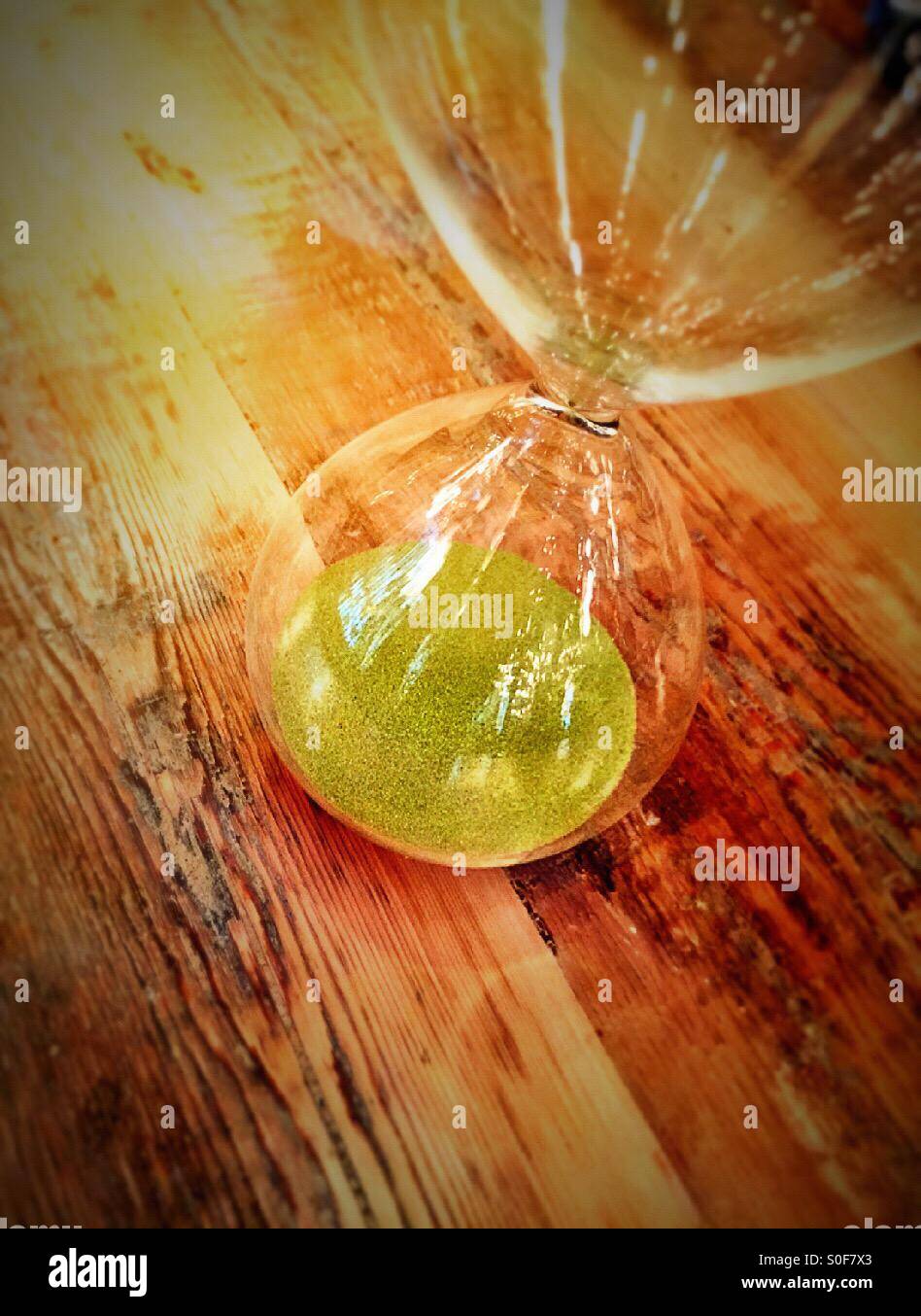 Hourglass in antique store - Smartphone Captured Stock Image