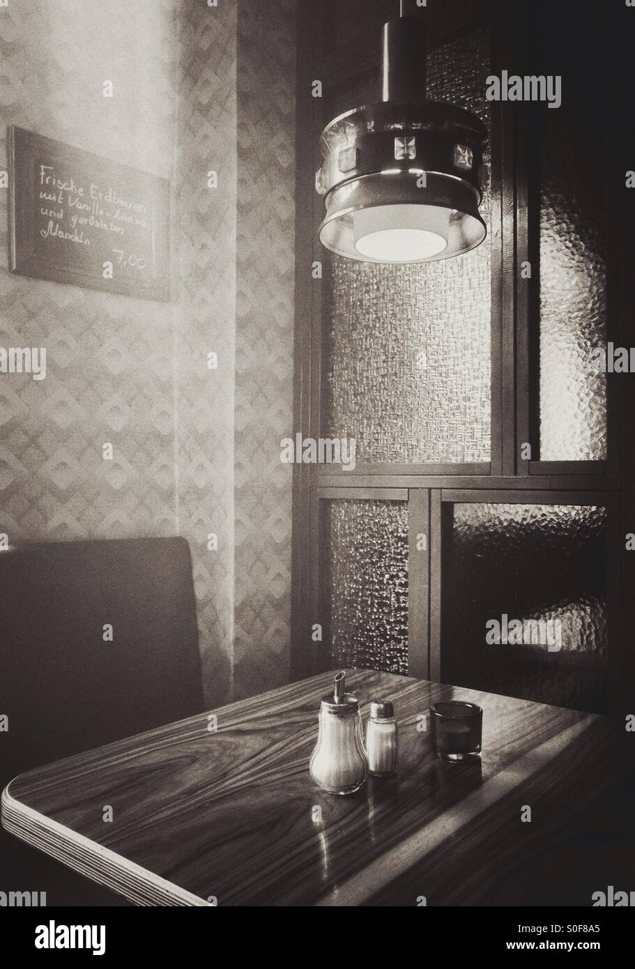 Datscha cafe bar interior Berlin Germany - Smartphone Captured Stock Image