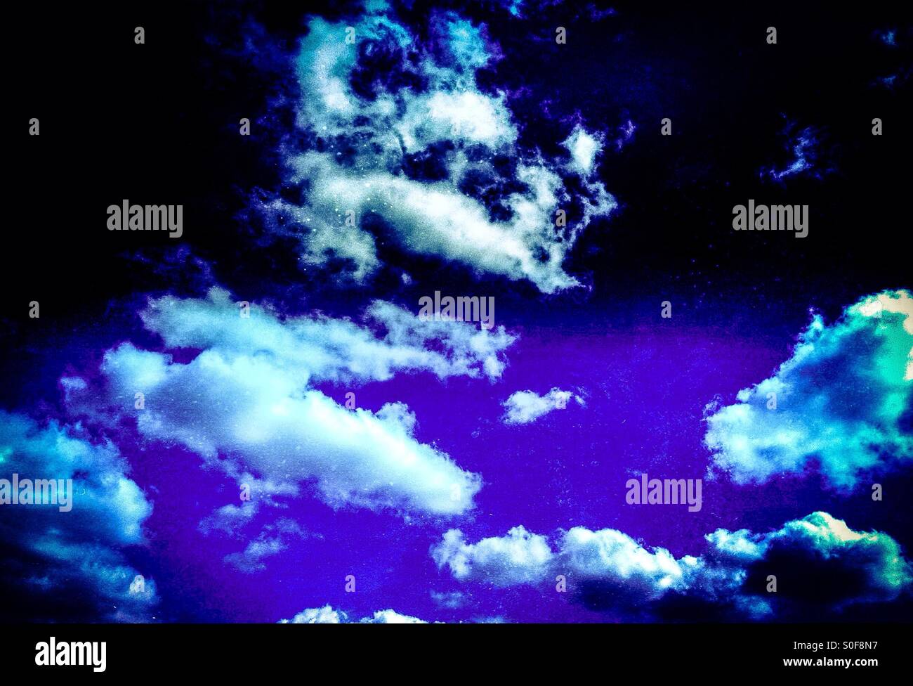 Cloudy blue sky Stock Photo