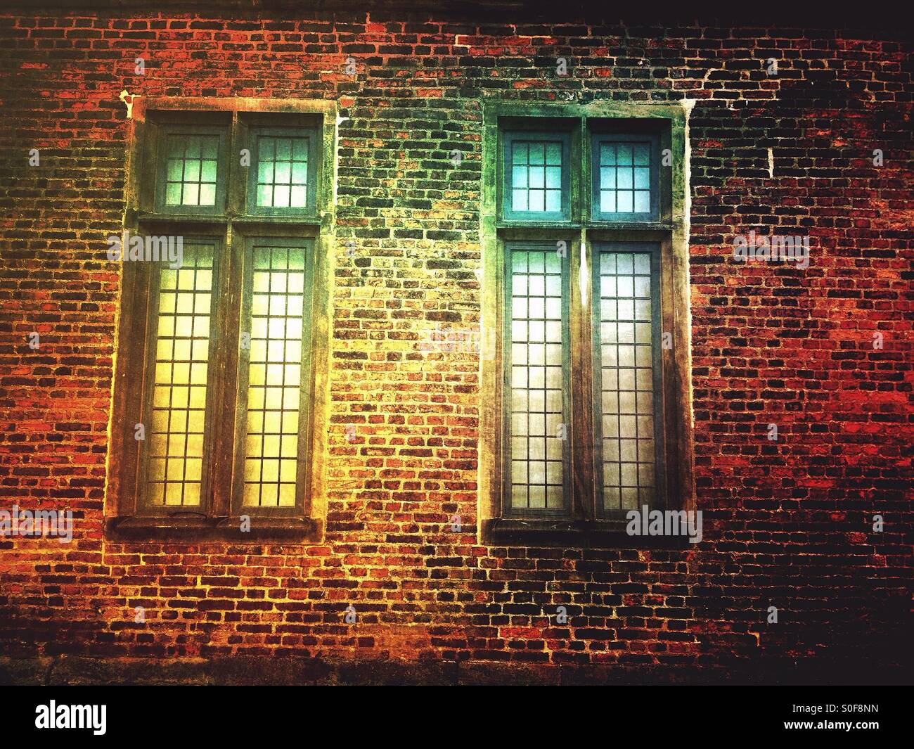 Temple Newsam House windows - Smartphone Captured Stock Image