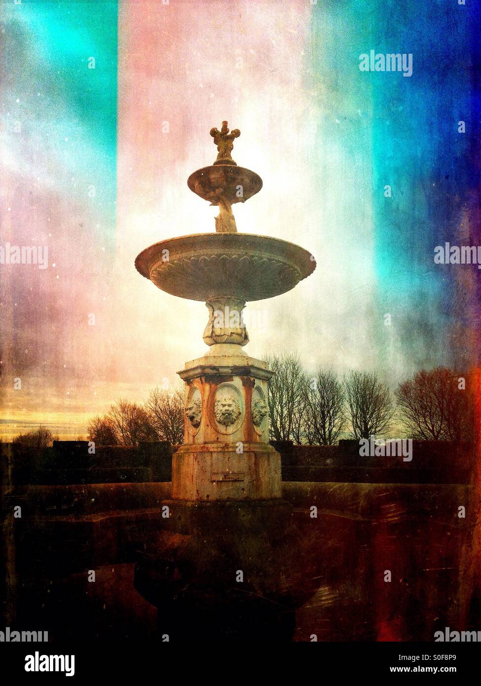 Water feature - Smartphone Captured Stock Image