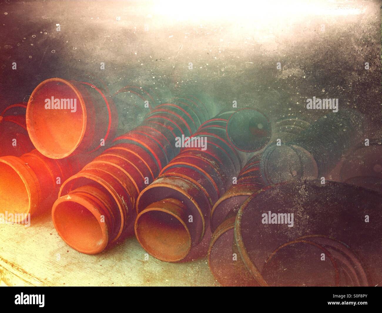 Plant pots ready for use - Smartphone Captured Stock Image