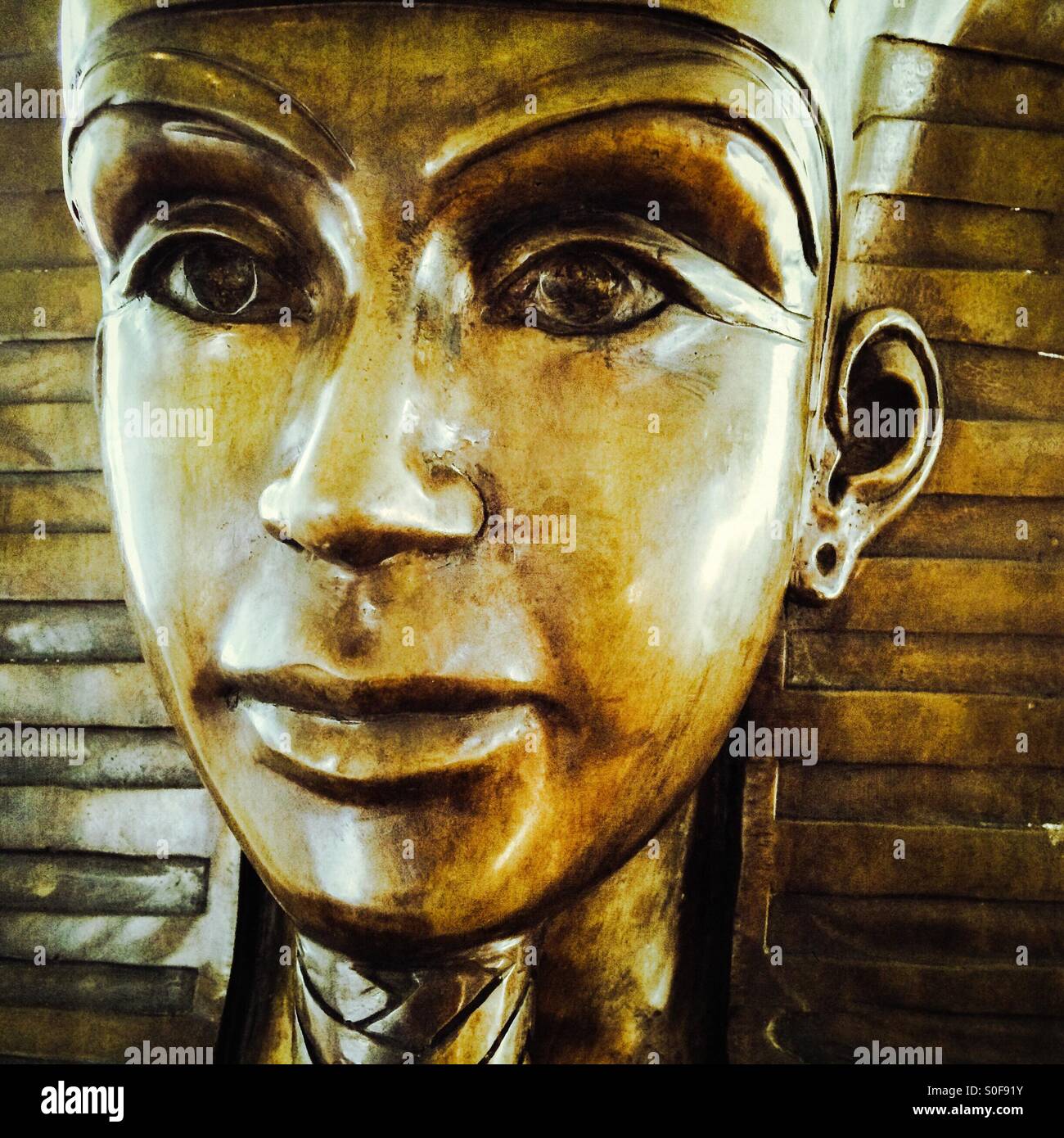 Copy of King Tut's mummy mask Stock Photo