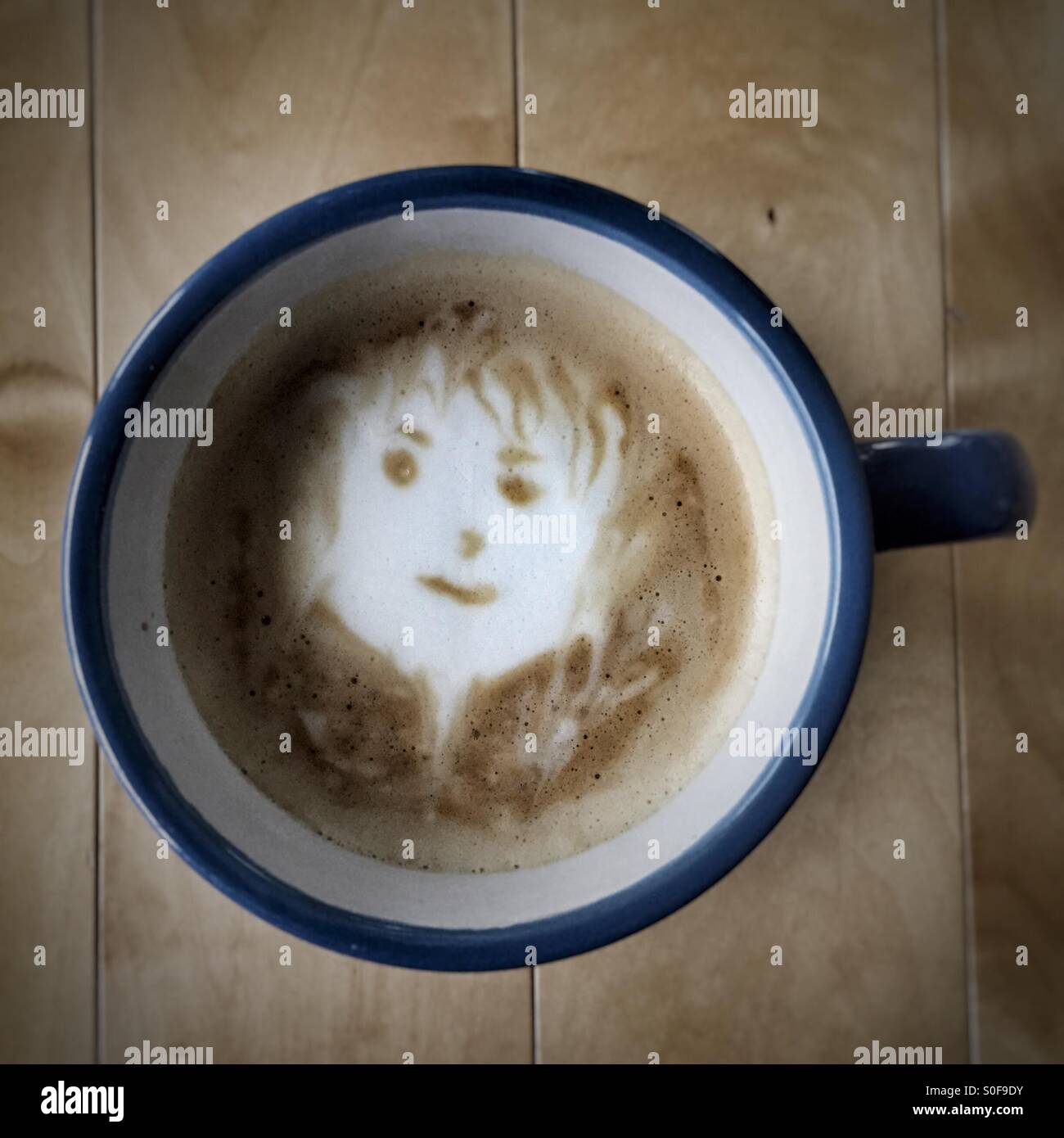 Coffee art - Smartphone Captured Stock Image