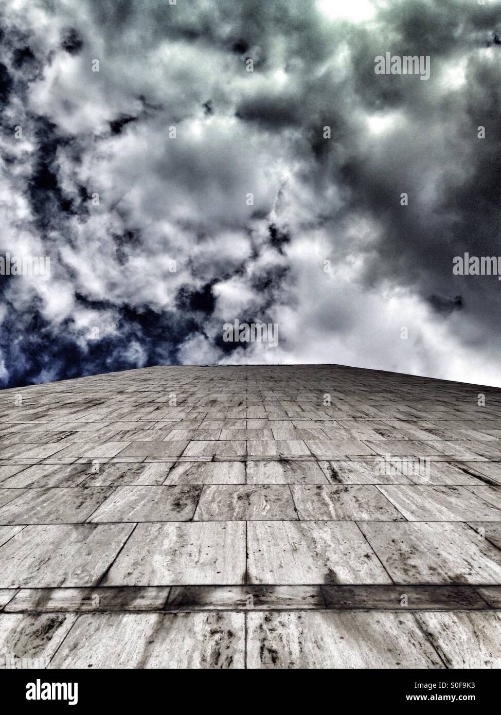 Glasgow concrete wall - Smartphone Captured Stock Image