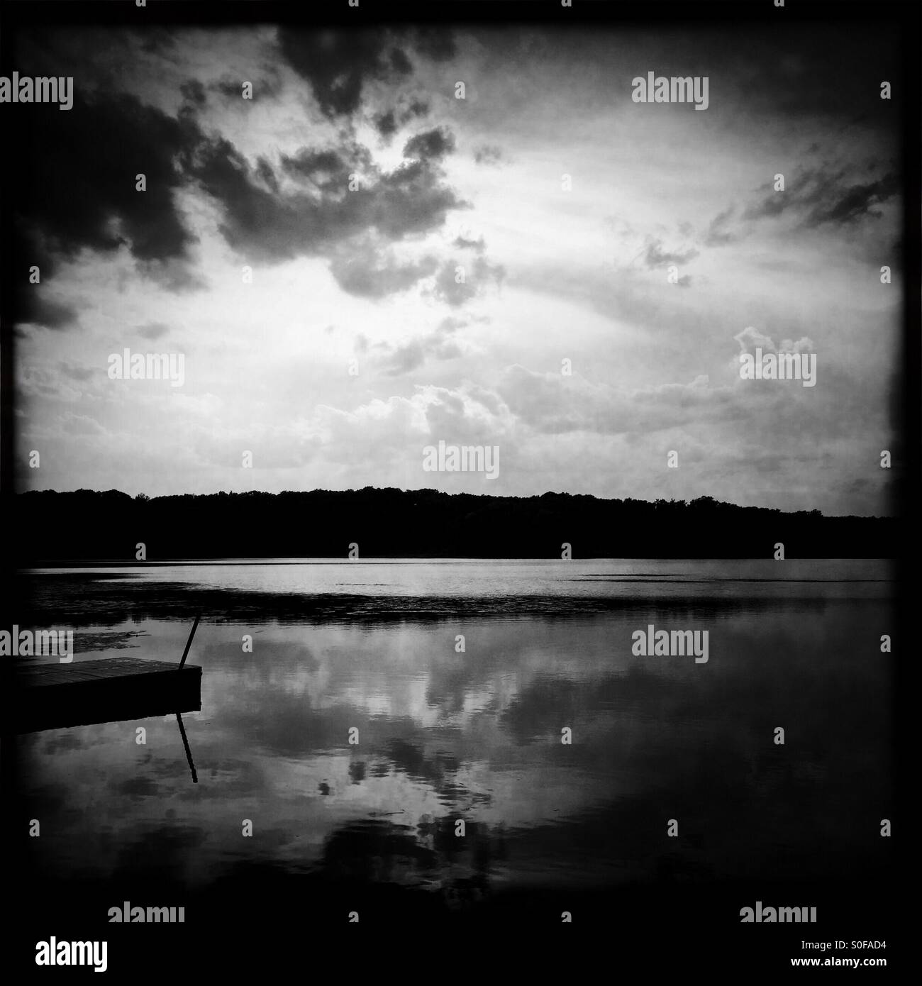 Reflections in black and white Stock Photo - Alamy