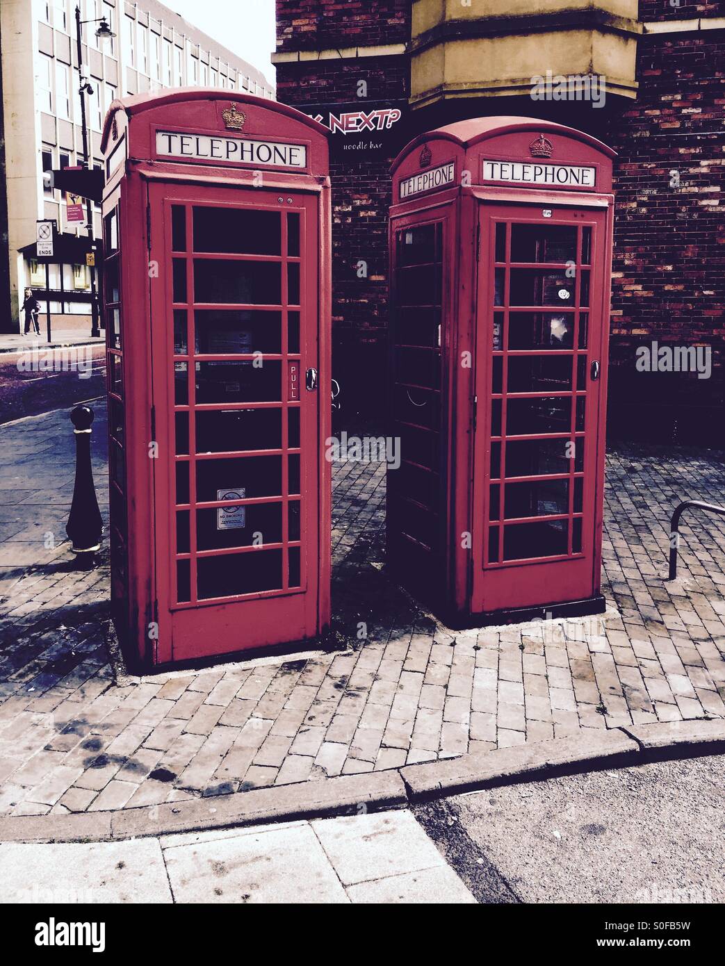 Telephone Boxes Stock Photo