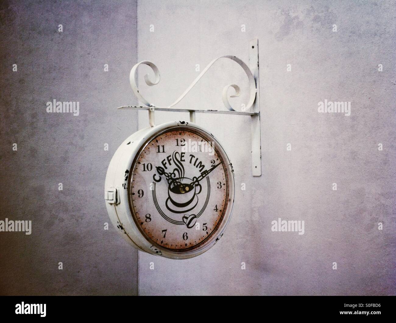 Coffee time watch - Smartphone Captured Stock Image