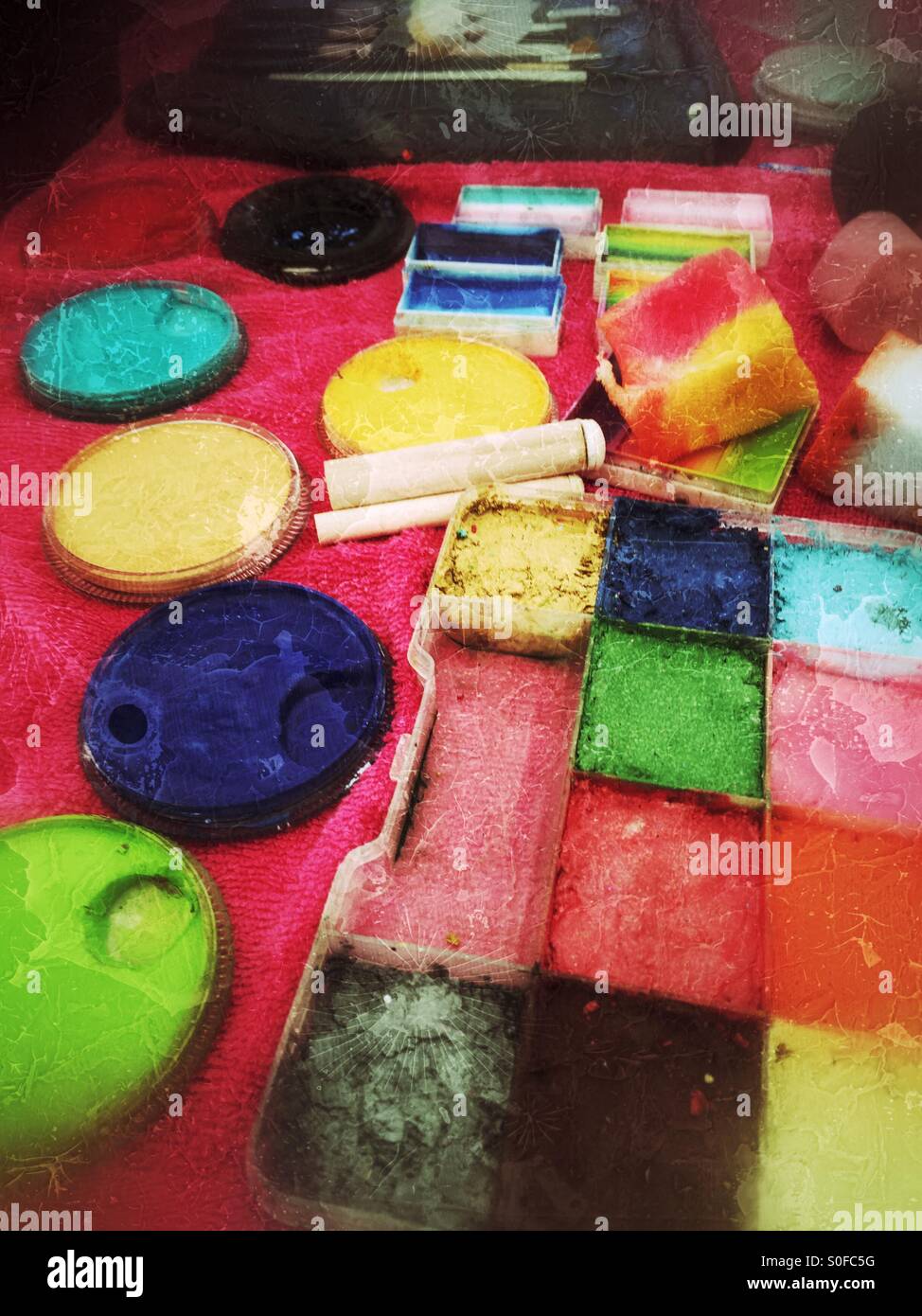 Art paint set Stock Photo Alamy