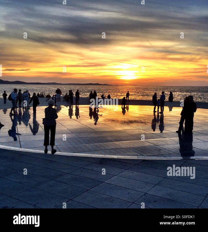 Greeting to the Sun, Zadar, Croatia Stock Photo