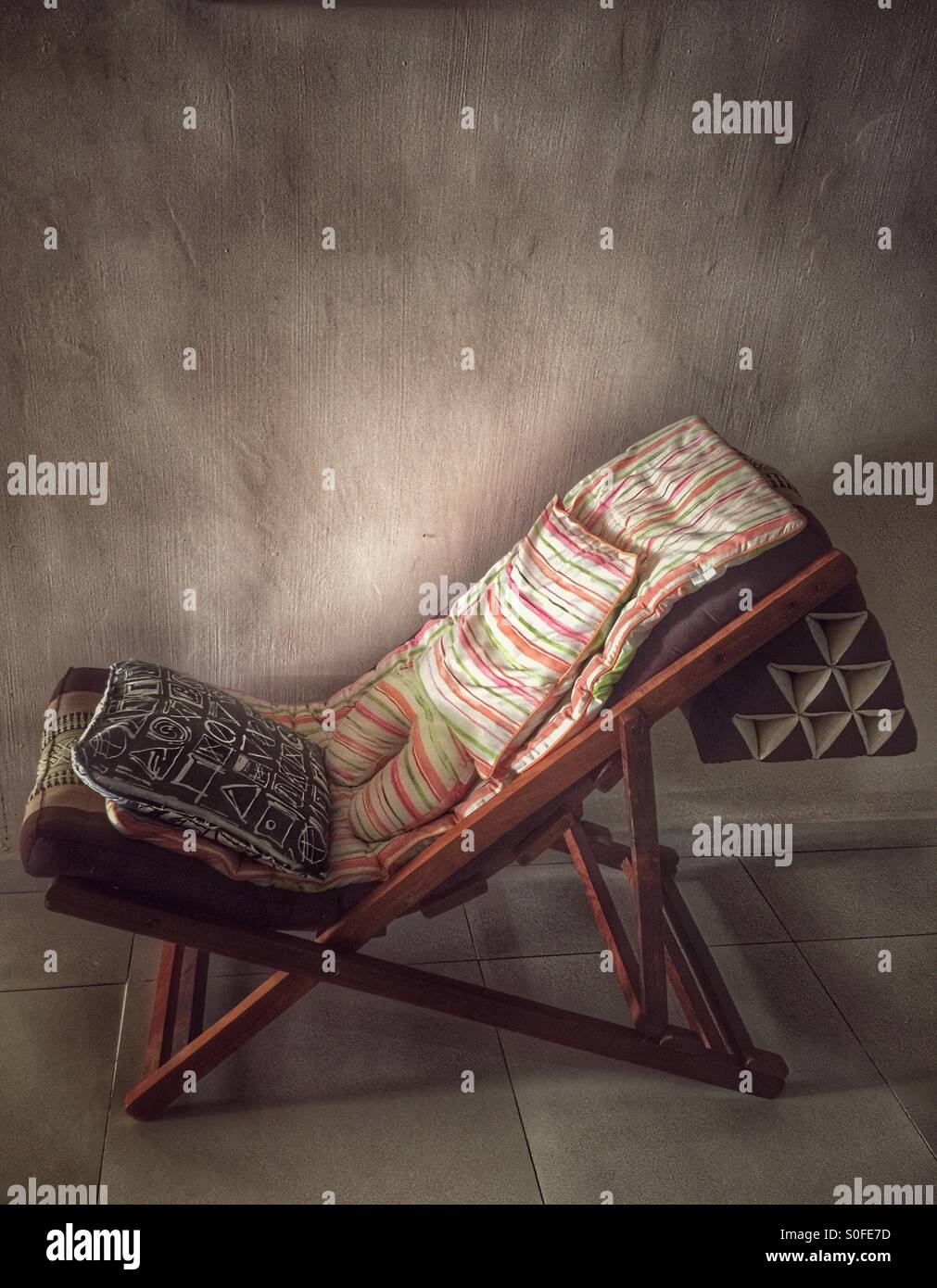 An old man's chair. - Smartphone Captured Stock Image