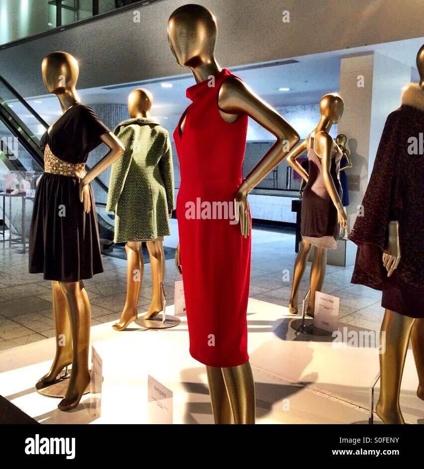 Gold Mannequins, Los Angeles Stock Photo - Alamy