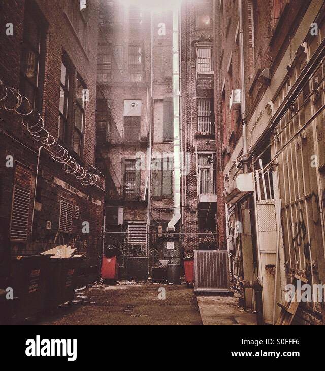New york alleyway Stock Photo