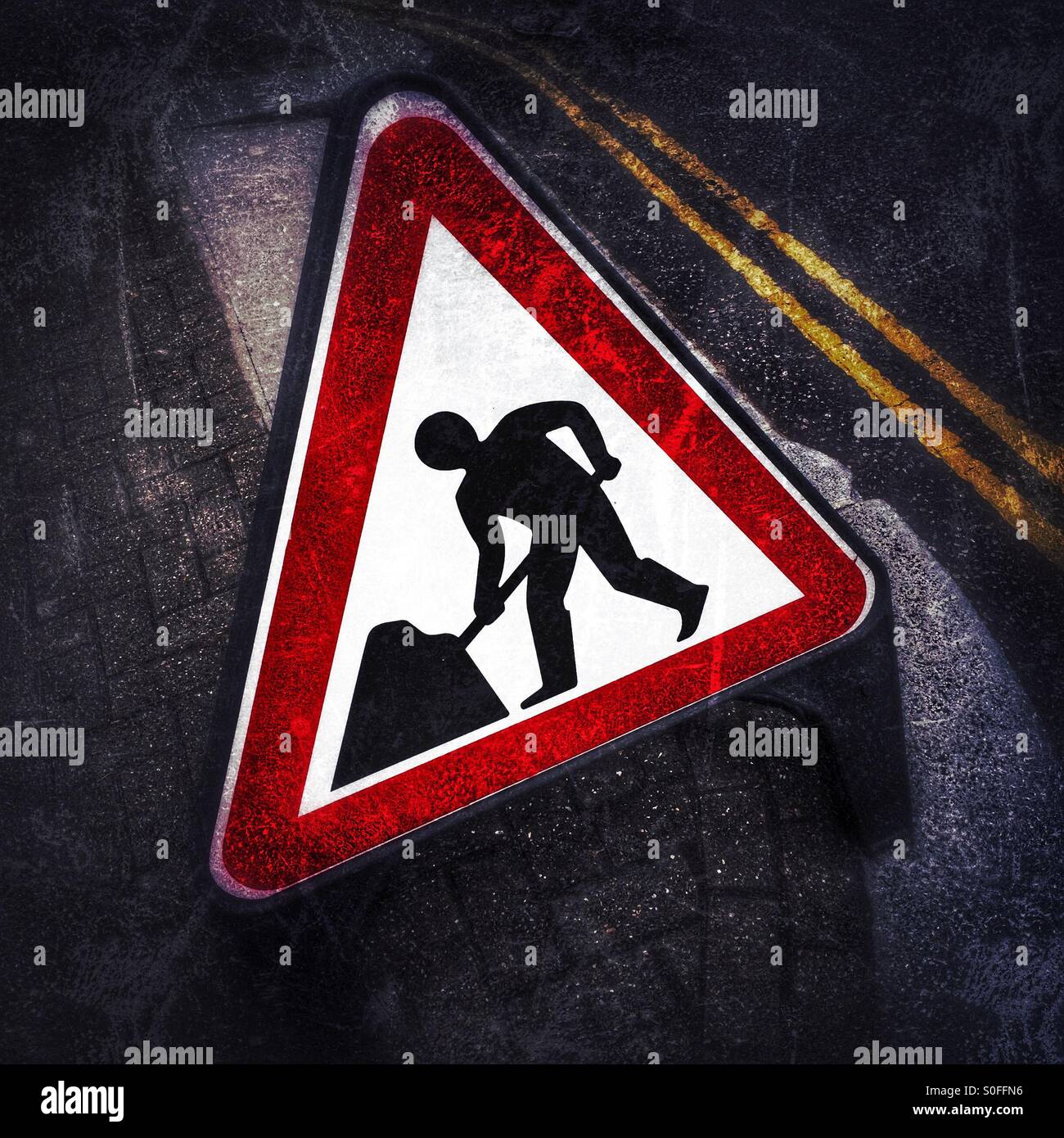Men at work - Smartphone Captured Stock Image