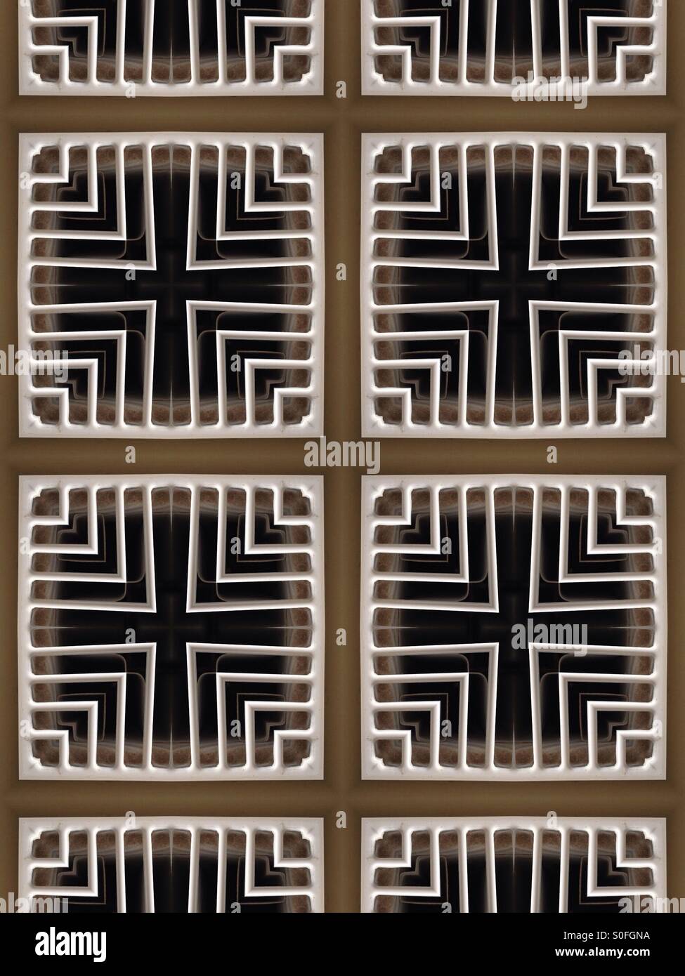 Grid shaped pattern - Smartphone Captured Stock Image
