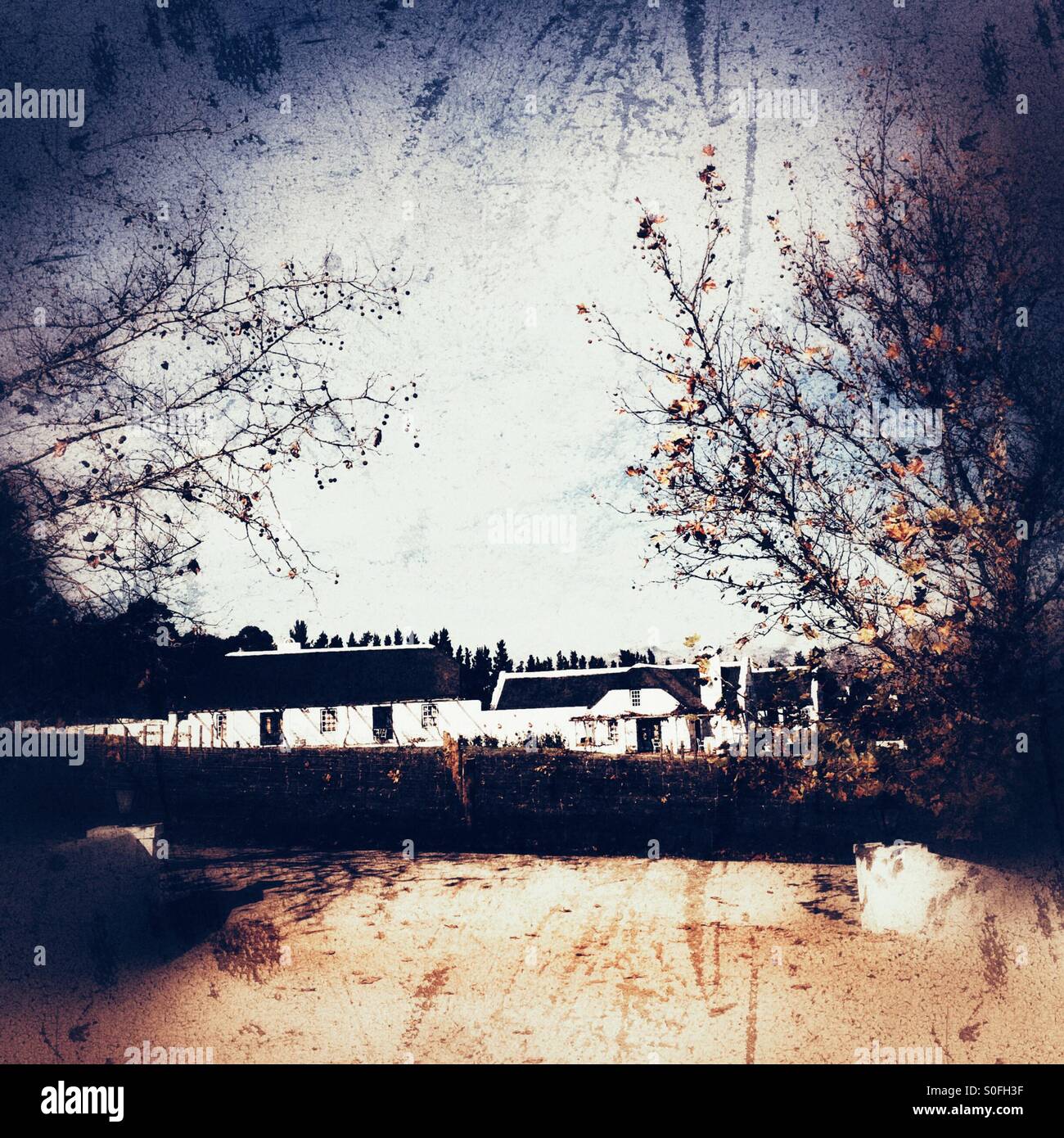 Rijk's country hotel in Tulbagh, Western Cape Province, South Africa. - Smartphone Captured Stock Image