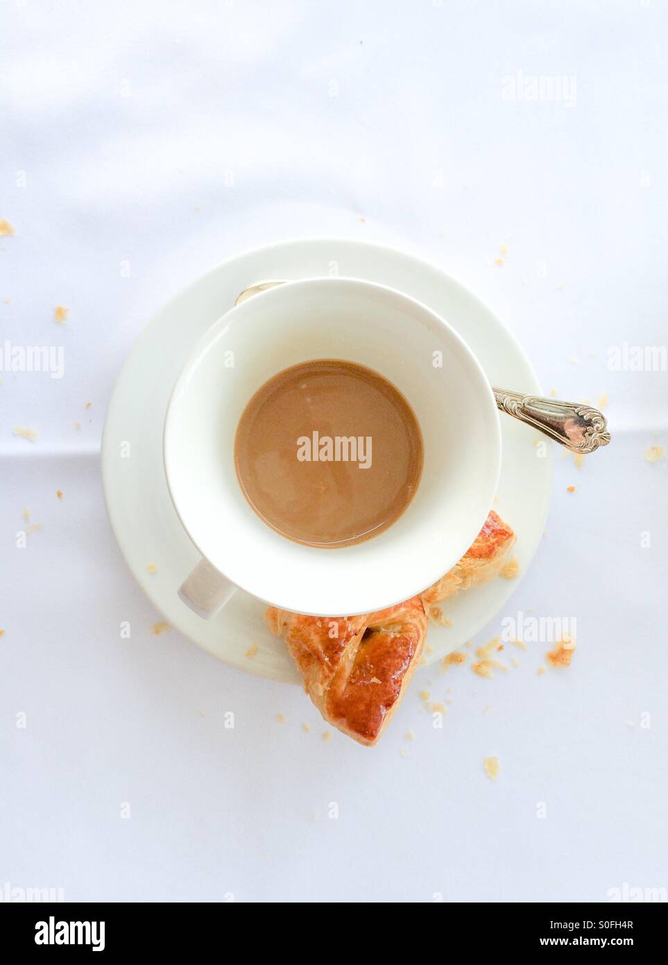 Half eaten breakfast - Smartphone Captured Stock Image