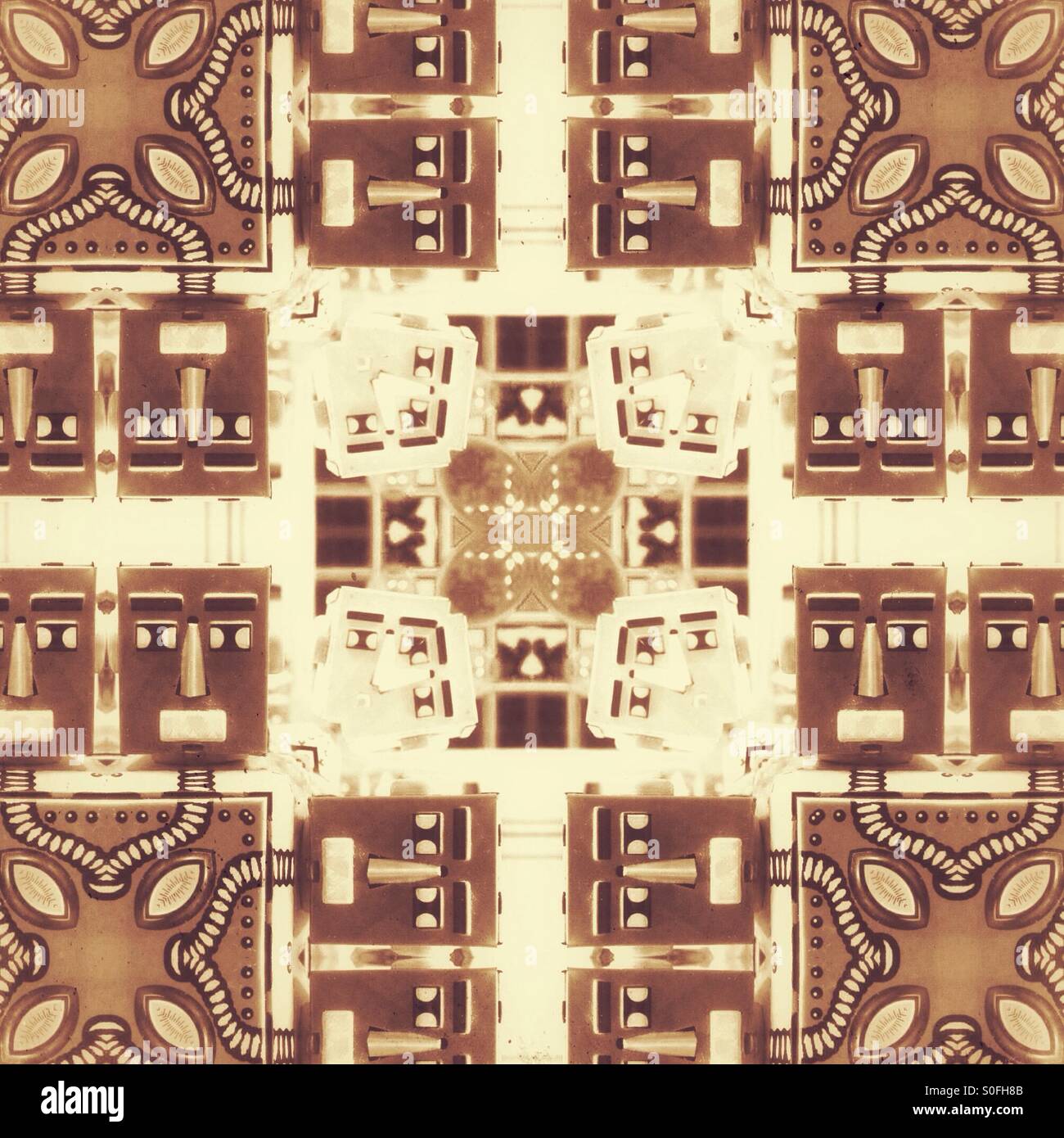 Pattern made from robots - Smartphone Captured Stock Image