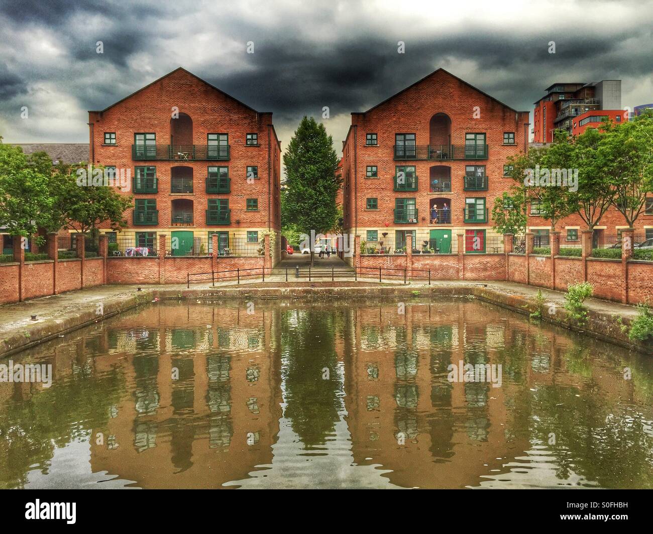 Rentable Accomodation in Castlefield, manchester Stock Photo