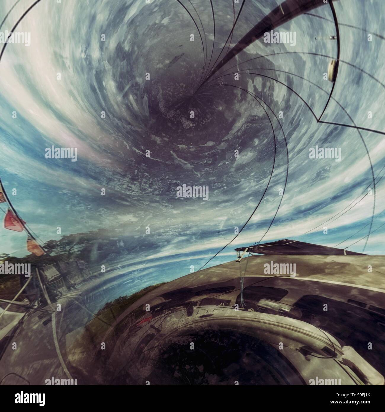 Sucked in abstract. - Smartphone Captured Stock Image