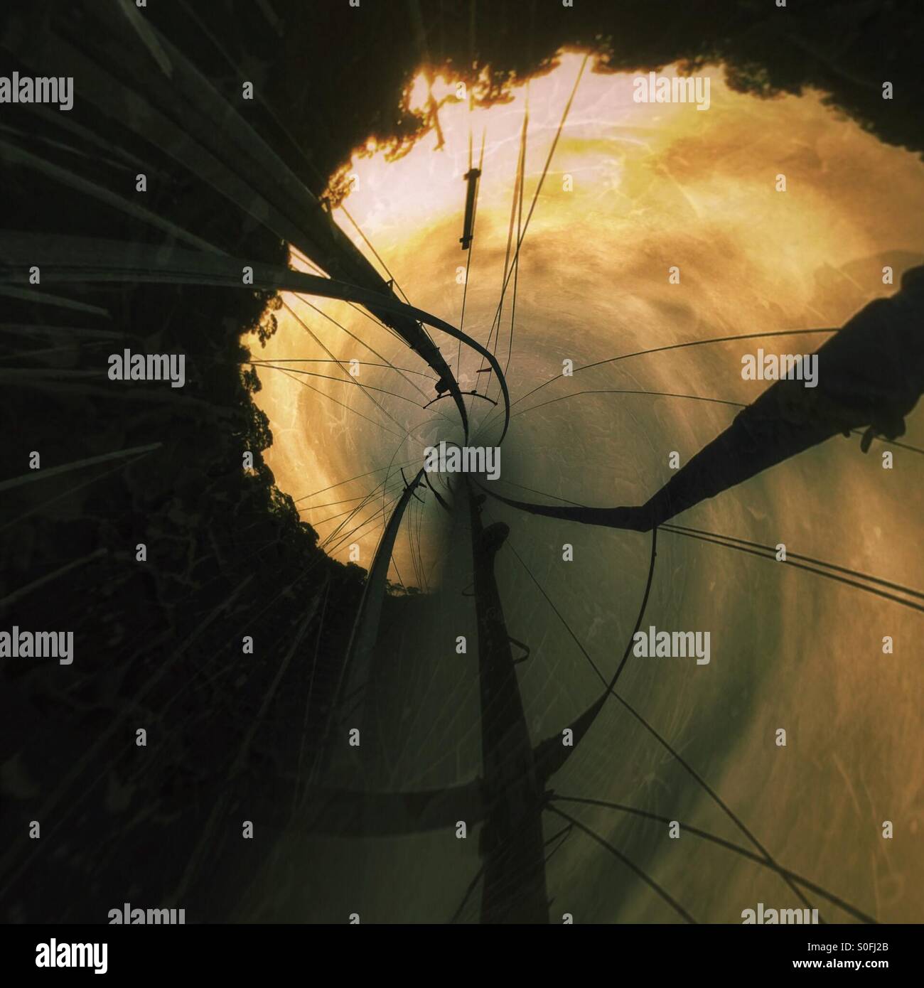 Fiery wave abstract. - Smartphone Captured Stock Image