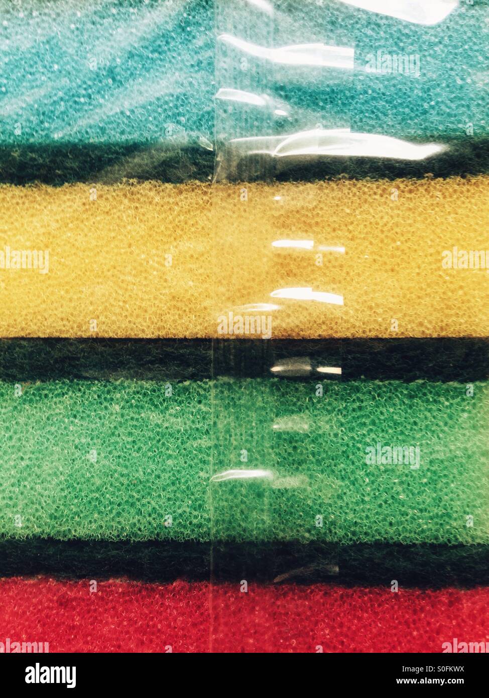 Colourful Sponges Stock Photo