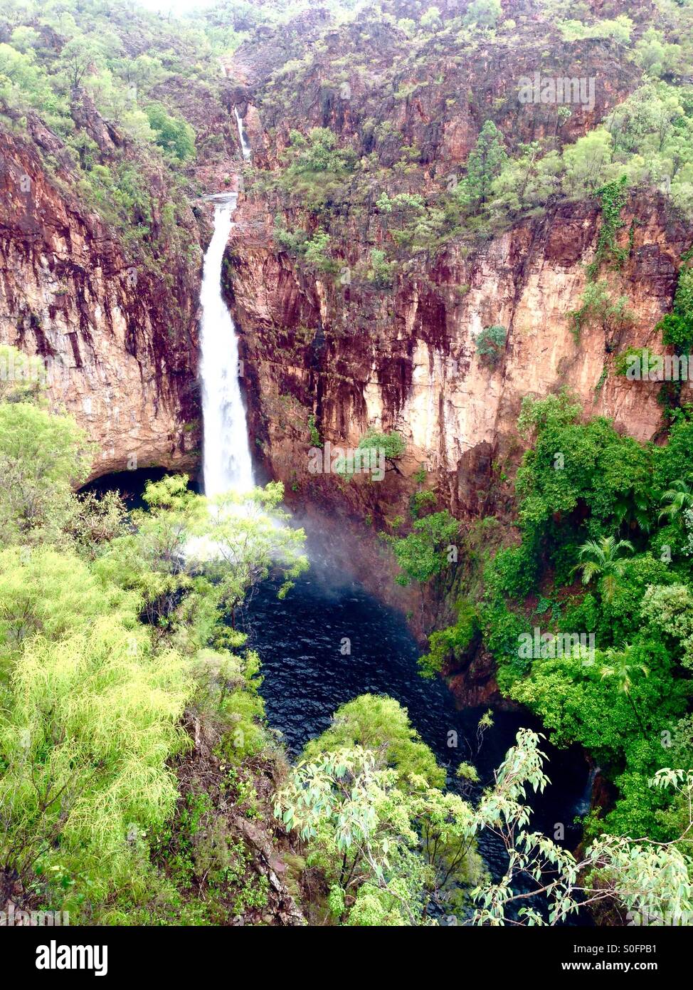 During a trip to Darwin, we managed to find a beautiful outlook in Litchfield National Park to snap this gorgeous waterfall! Stock Photo