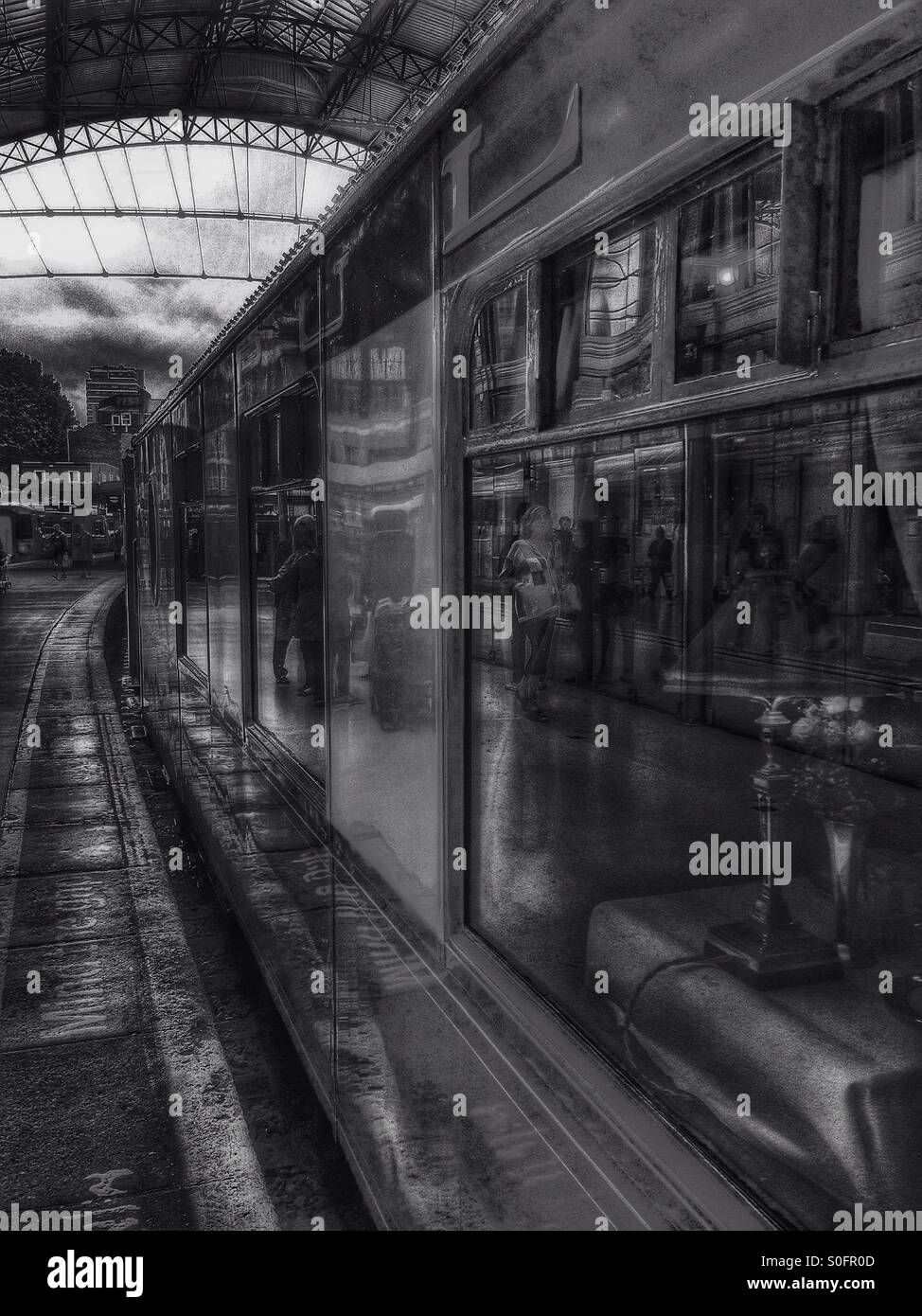 Orient Express at Victioria station. - Smartphone Captured Stock Image