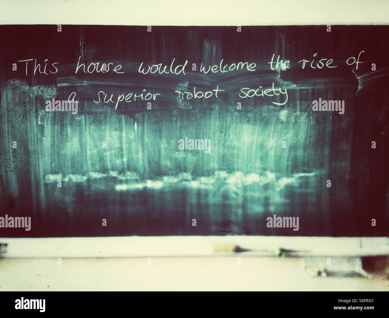 Debating robots - Smartphone Captured Stock Image