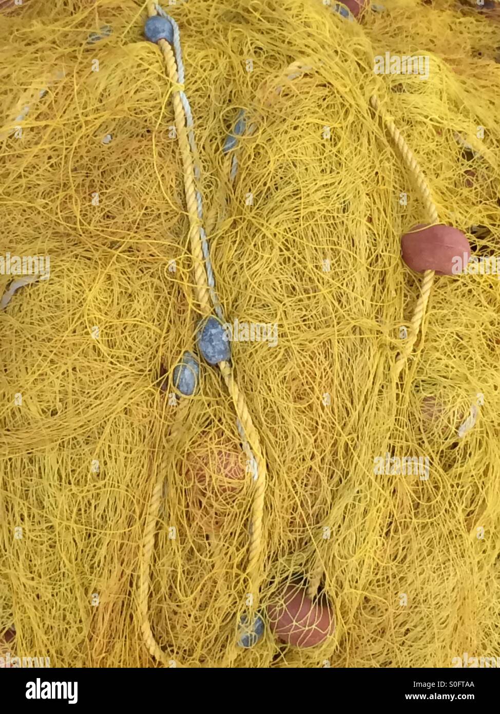 Greek fishing net - Smartphone Captured Stock Image