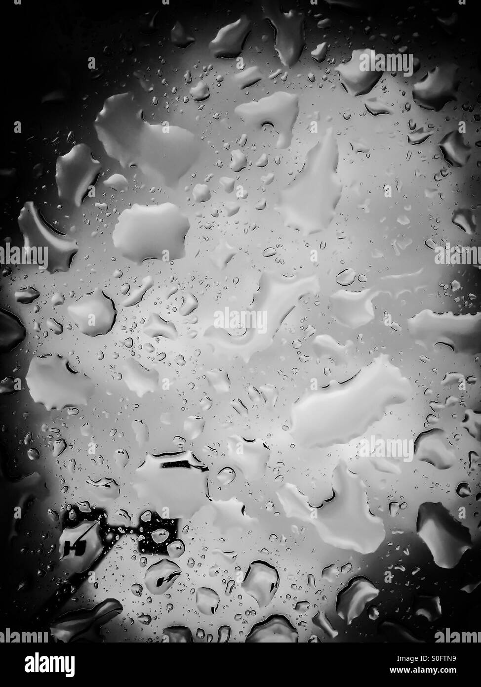 Raindrops - Smartphone Captured Stock Image