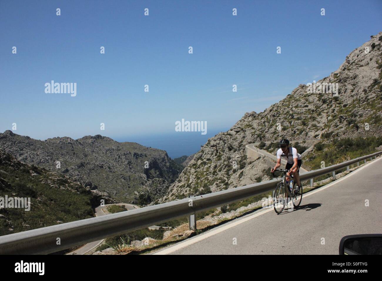Cycling Mallorca Stock Photo